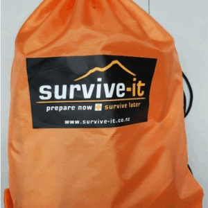 Drawstring Grab N Go Bag with food