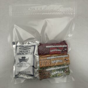 1 day millenium energy bar& water pack