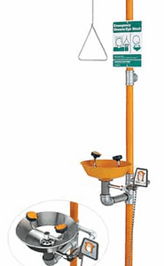 Shower & Eye/Face Wash, Plastic Bowl, HFC, P/Coat