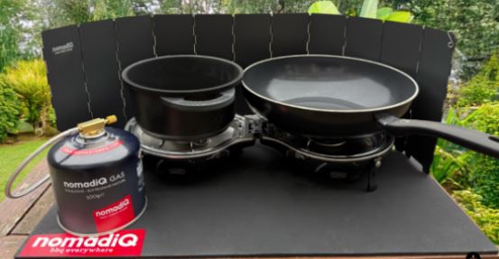 NomadiQ Stove Wind Screen - Black