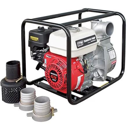ITM Water Transfer Pump High Volume Petrol 5.5hp GX160 Honda 80mm 60,000 L/H