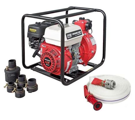 | ITM Water Pressure Pump Kit GX200 Honda w/Fire Fighting Hose